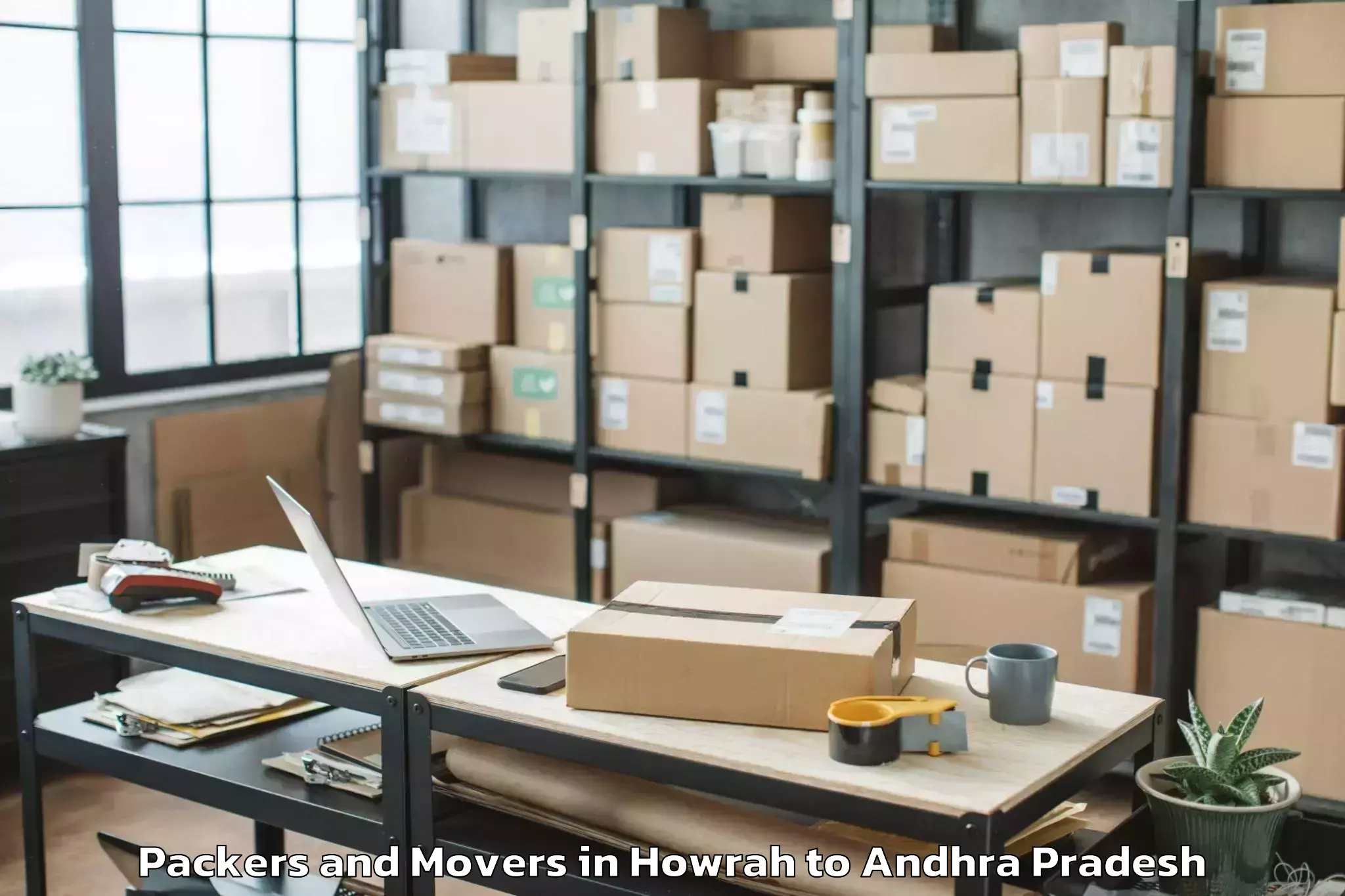 Hassle-Free Howrah to Buchinaidu Kandriga Packers And Movers